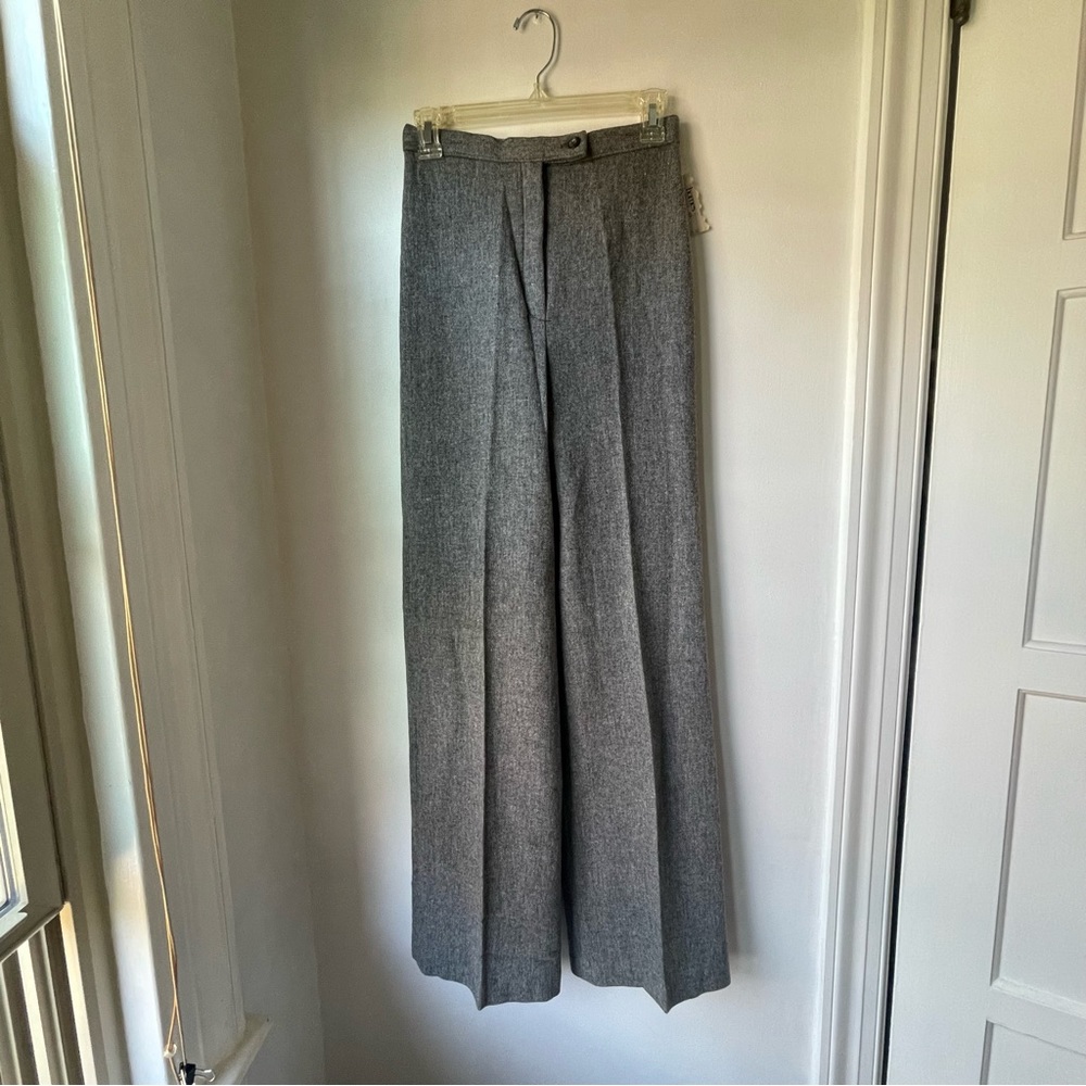 Vintage Gray Wide-Leg Pants